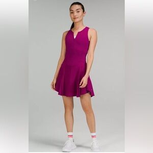 Lululemon Everlux Short Lined Tennis Tank Dress Pink Berry Size 6